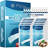 Teeth Whitening Strip Kit - 20 Non-Sensitive Whitener Strips, 30 mins Fast-Result Teeth Whitener, Non-Slip Teeth Whitening Products, Enamel Safe Teeth Whitening Strips, Professional Teeth Whitener