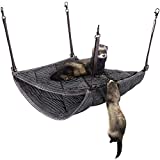 Small Pet Hammock - Ferret Hammock  Soft, Plush 2-Level Ferret Bed  Strong Hanging Hammock Pet Bedding  Machine-Washable Small Animal Hammock, Rat Bed, Guinea Pig Hammock by 2Brothers Wholesale