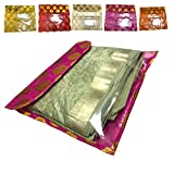 LOVENSPIRE 5 Assorted Brocade Sari Bags, Saree Lehnga Cover, Sari Storage Bag, India Saree Bags, Indian Saree Cover, Wedding Favors, Saree Cover