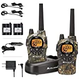 Midland 50 Channel GMRS Two-Way Radio - Long Range Walkie Talkie (Mossy Oak Camo, 2-Pack)