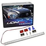 iJDMTOY 57-LED Extremely Bright Rigid Ultra Slim Fit Hood Scoop Mount Lightbar, Compatible with Toyota 2012-2015 Tacoma, 2010-2020 4Runner w/OEM Hood Scoop