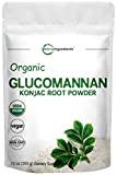 Organic Glucomannan Konjac Root Powder (Konjac Gel Powder), 10 Ounce, Soluble Fiber & Prebiotics, Great Cornstarch Substitute for Thickener, Supports Regularity & Healthy Weight Management, Keto Diet