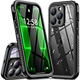 Oterkin for iPhone 14 Pro Max Case Waterproof, iPhone 14 Pro Max Phone Case with Built-in Screen Protector [360Full Body Protection][12 FT Military Grade] Rugged Case for iPhone 14 Pro Max (Black)