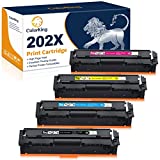 ColorKing Compatible Toner Cartridge Replacement for HP 202X 202A Toner Cartridges for HP Color Laserjet Pro MFP M281fdw M281cdw M254dw 281fdw M254 M281 Printer (Black Cyan Yellow Magenta, 4 Pack)