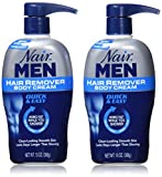 Nair Men Hair Removal Body Cream 13 oz (Pack of 2)