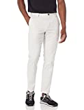 Amazon Essentials Men's Slim-Fit Wrinkle-Resistant Flat-Front Chino Pant, Silver, 34W x 32L