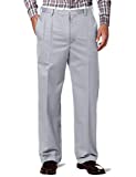 Match Men's Wrinkle-Resistant Straight-Fit Dress Pants M4(34W x 34L, 8056 Silver Gray#2)