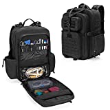 Damero Medical Tactical Backpack, Medical Supplies Bag First Aid Rucksack with Top Y-Strap for Hiking, Trekking Hunting Camping, Black (Bag Only)