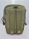 Kaeser Wilderness Supply Tactical Molle Bag Pouch BOB, EDC,PSK, Compact Waist Bag Cell Phone Holder (O.D. Green)