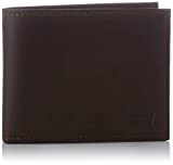 Levi's Men's Casual Classics Hunte Coin Bifold-Batwing Travel Accessory-Bi-Fold Wallet, Dark Brown