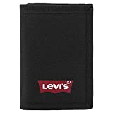 Levi's Men's Batwing Trifold Wallet Tri-Fold, Regular Black