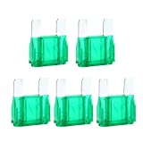 5 Pcs 30 Amp Large Blade Style Maxi Fuse for Car RV Boat Auto (12V only)