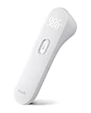 iHealth No-Touch Forehead Thermometer, Digital Infrared Thermometer for Adults and Kids, Touchless Baby Thermometer, 3 Ultra-Sensitive Sensors, Large LED Digits, Quiet Vibration Feedback, Non Contact