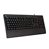 Logitech G213 Prodigy Gaming Keyboard, LIGHTSYNC RGB Backlit Keys, Spill-Resistant, Customizable Keys, Dedicated Multi-Media Keys  Black