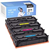 myCartridge SUPRINT Compatible Toner Cartridge Replacement for HP 201X 201A CF400X use with Color Laserjet Pro MFP M277dw M252dw M277 M277n M252n M277c6 M274n (Black Cyan Magenta Yellow, 4-Pack)