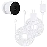 2Pack Power Cable Compatible with Google Nest Cam (Battery), 30Ft/9.1m Weatherproof Outdoor Cable Continuously Charging Your Nest Camera (White)