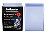 Foldermax Toploaders for Trading Card Toploader Card Holder Hard Plastic ,toploaders Card Protectors Card Sleeves Hard Plastic for Baseball Card,Sports Cards, MTG, 3 x 4 Inch 35pt (30 Count )