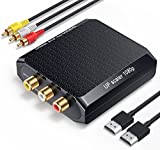 WENTER RCA to HDMI Converter, 1080P AV to HDMI Converter, Mini Composite CVBS Audio Video Adapter Supports PAL/NTSC for VCR/VHS/Xbox/PS3/STB/N64/Wii/TV/PC/Blue-Ray DVD Players