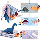 Richgv Soft Baby Books 0-3-6-12 Months, Interactive 3D Baby Cloth Books, Newborn Toys Gifts, Touch and Feel Crinkle Books, My First Fabric Quiet Book, Stroller Toys, Infant Baby Sensory Toys