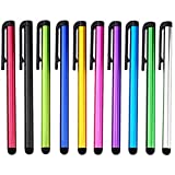 5pack Multi Color Universal Small Metal Touch Stylus Pen for Android Mobile Phone Cell Smart Phone Tablet iPad iPhone (5pack Multi Color)