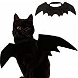 Pet Cat Costume Halloween Bat Wings Pet Costumes Pet Apparel for Small Dogs and Cats, Collar Cosplay Bat Costume