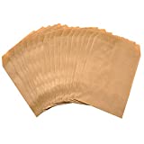 100-pack Kraft Paper treat Bags Flat favor bag for Sandwich Snacks Cookie Popcorn Party Small Gift bag (Brown, 3''x5'')