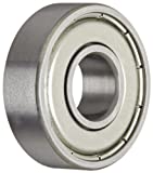 NSK 6000Z Deep Groove Ball Bearing, Single Row, Single Shield, Pressed Steel Cage, Normal Clearance, Metric, 10mm Bore, 26mm OD, 8mm Width, 30000rpm Maximum Rotational Speed, 1970N Static Load Capacity, 4550N Dynamic Load Capacity