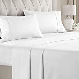 King Size Sheet Set - Breathable & Cooling Sheets - Hotel Luxury Bed Sheets - Extra Soft - Deep Pockets - Easy Fit - 4 Piece Set - Wrinkle Free - Comfy  White Bed Sheets - Kings Sheets  4 PC