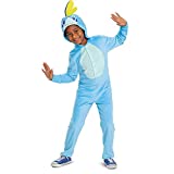 Sobble Pokemon Kids Costume, Official Pokemon Hooded Jumpsuit with Fin, Classic Size Medium (7-8)