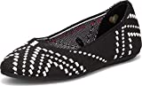 Skechers Women's, Cleo 2.0 - Be Amazed Flat Black White 9 M