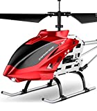 RC Helicopter, S37 Aircraft with Altitude hold, 3.5 Channel, Sturdy Alloy Material, Gyro Stabilizer and High & Low Speed, Multi-Protection Drone for Kids and Beginners to Play Indoor-Red