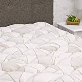 eLuxurySupply Copper Infused Mattress Pad with Fitted Skirt - Extra Plush Topper - Pillow Top Mattress Cover Featuring Cutec Technology - Firm Hypoallergenic Protector - King Size