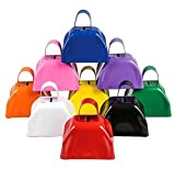 (12) 3 Inch Assorted Color Metal Cowbells