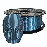 Silk Dark Cyan PLA 3D Printer Filament 1.75mm 1KG 2.2LBS 3D Printing Material Shine Silky Shiny Metallic Metal Gold Silver Copper Bronze PLA Filament CC3D Silk PLA Deep Cyan