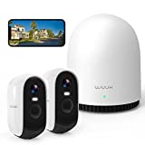 WUUK Outdoor Cameras for Home Security, Outdoor Security Camera Wireless with 2K HDR, Color Night Vision, 2 Way Audio, No Monthly Free, 32GB Free Local Storage, IP67, Alexa & Google Compatible