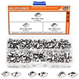 HELIFOUNER 240 Pieces 2020 Series T Nuts, M3 M4 M5 T Slot Nut Assortment Kit