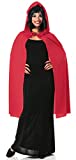 Rubie's Costume Co Hooded Cape 3/4 Length Role Play Costume, Red, 45-Inch