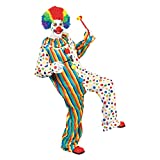 Adult Rainbow Clown Jumpsuit - One Size, 1 Pc