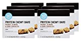 Amazon Brand - Happy Belly Protein Chewy Bars, Peanut, Almond and Dark Chocolate, 5 Count (Pack of 6)