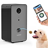 Iseebiz Dog Cat Camera Treat Dispenser, 1080P Night Vision Pet Cam, App Control Tossing, 2 Way Audio Chat Listen, Suction Cup, Multi Devices Login, Compatible with Alexa, Play with Your Dogs and Cats