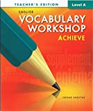 Vocabulary Workshop Achieve Teacher's Edition Level A