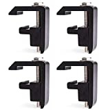 AA-Racks P-AC-04N Utility Track System Mounting Clamp for Toyota Tacoma/Tundra Truck Cap/Camper Shell, Set of 4 - Black