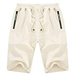 YTD Mens Casual Shorts Workout Fashion Comfy Shorts Breathable Big and Tall Shorts XL Apricot