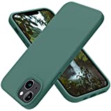 OTOFLY Designed for iPhone 14 Case, for iPhone 13 Case, Silicone Shockproof Slim Thin Phone Case for iPhone 14 6.1 inch (Pine Green)
