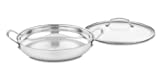 Cuisinart Contour Stainless 12-Inch Everyday Pan with Glass Cover