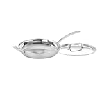 Cuisinart MCP22-30HCN MultiClad Pro Skillet with Helper and Cover, 12-Inch