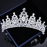 Kamirola - Queen Crown and Tiaras Princess Crown for Women and Girls Crystal Headbands for Bridal, Princess for Wedding and Party (Sliver)