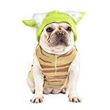 Star Wars Yoda Costume for Dogs, Medium (M) | Hooded and Comfortable Green Yoda Dog Costumes for All Dogs | Dog Halloween Star Wars Dog Costume for Medium Dogs | See Sizing Chart for More Info