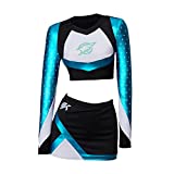 CosplayDiy Maddy Cheerleading Outfit Maddy Costume Girls Cheer Leader Uniform Top Dress S