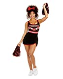 Dreamgirl womens Cheer Team Usa Adult Sized Costumes, Black, X-Large US